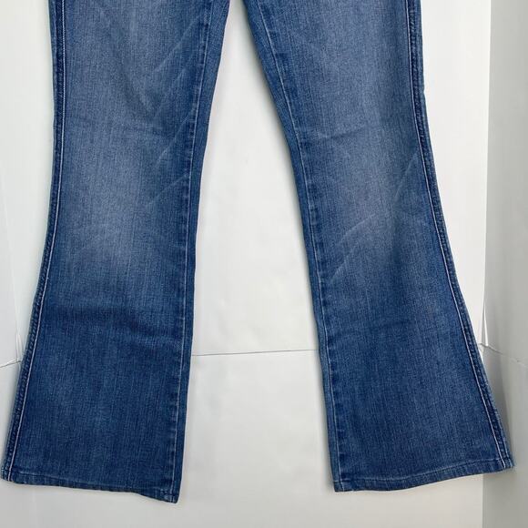7 For All Mankind Women's A Pocket Medium Wash Flare Jeans - Picture 5 of 10